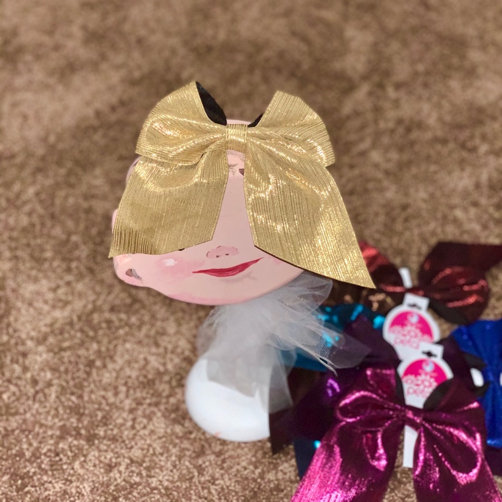 NWT WEE ONES METALLIC BOW